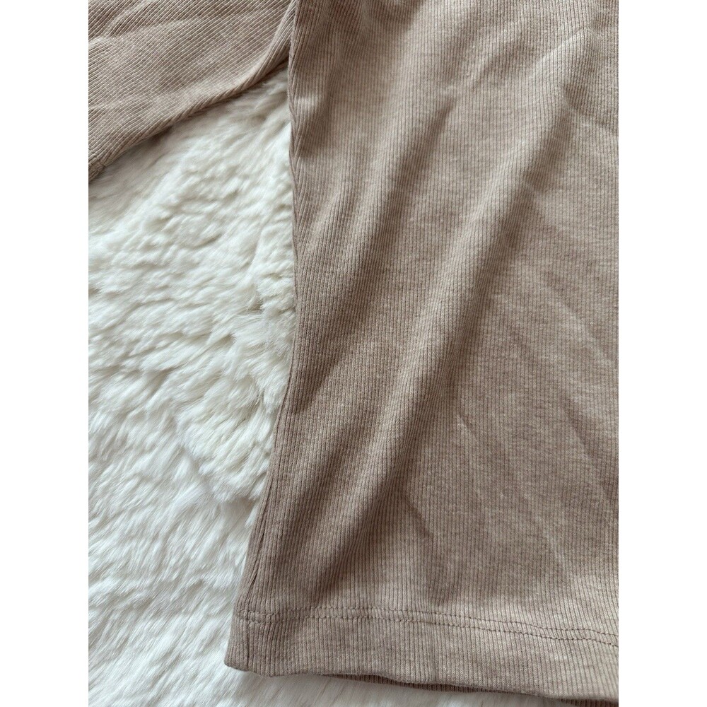 Express One Eleven Women's Crop Top High Neck Beige Size Large - Picture 4 of 4
